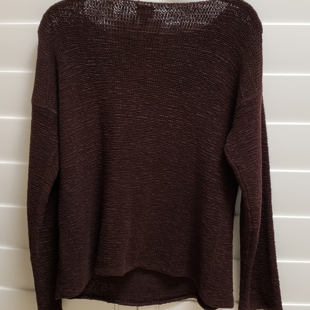 Eileen Fisher Deep Brown Sweater Size